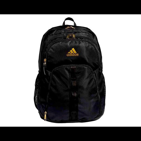 Adidas backpack. Black with gold hardware
